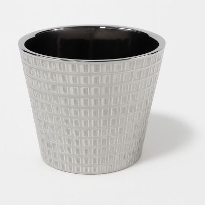 Silver pot Ø 10 cm Studio