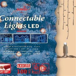 Connectable Led icicle 100L warm wit  7 meter