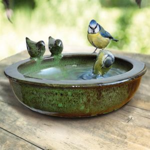 Vogelbad rond Green
