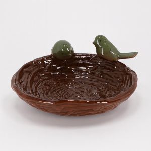 FB560 Keramiek nestvormig vogelbad