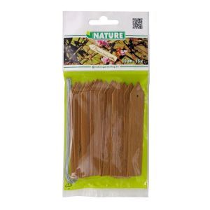 bamboo plantetiketten gekleurd 10 cm