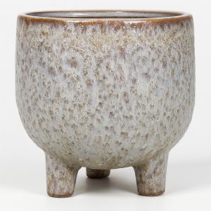 15.341 Pot op voet sierra living grijs 13 cm