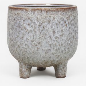 15.343 Pot op voet sierra living grijs 18.5 cm