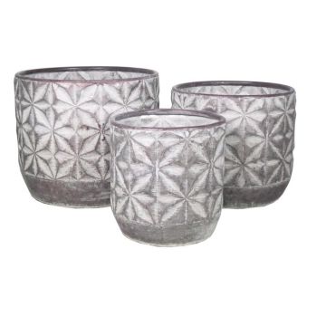 Dakar Metal set D21H22cm D27H25cm D32H28cm