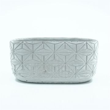 Oval geometric planter