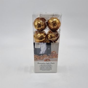 Kerstball led Gold x 10