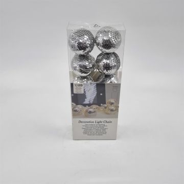 Kerstball led Silver x 10