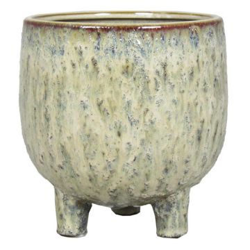 15.321 Pot op voet sierra creme 18.5 cm