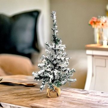 Art Xmas tree with lights 60cm