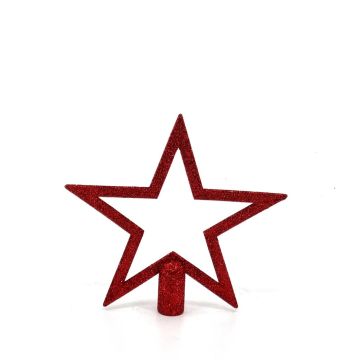 Piek Kerstboom Ster Rood Ø 20 cm