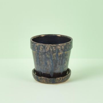 Bronzen pot met schotel Ø 12 cm Studio