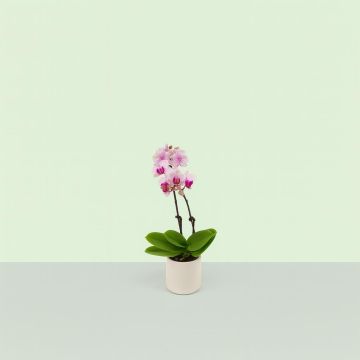 Phalenopsis mini White with Red Heart Studio