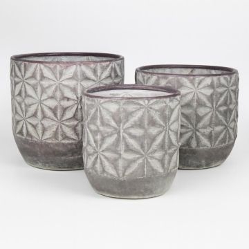 Dakar Metal set D21H22cm D27H25cm D32H28cm Studio