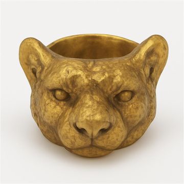 Gouden pot Tiger Head Ø 12 cm Studio