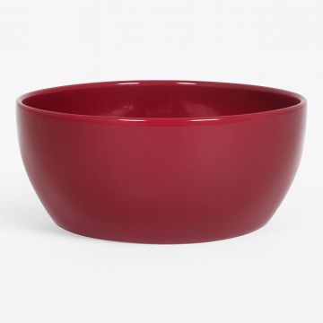 Schaal Boule WijnRood D24,5H9,5cm Studio White